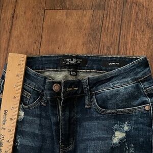 Judy Blue Women's Distressed Dark Wash Jeans